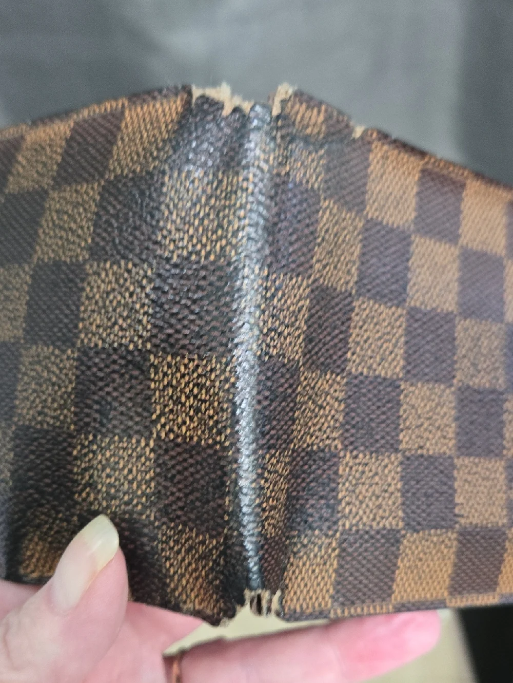 Louis Vuitton Brown Damier Canvas Men's Bifold Wallet